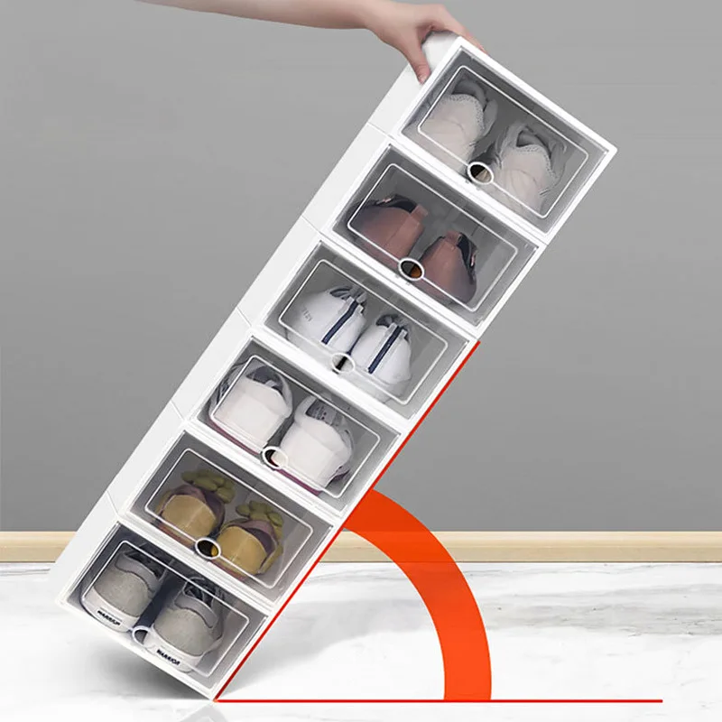 

GC012102 Transparent shoe storage anti-oxidation clamshell shoe cabinet shoe rack storage