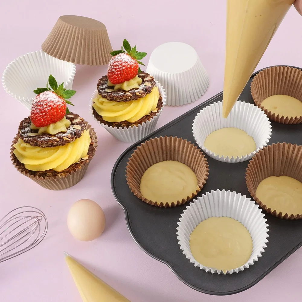 Mini Cupcake Liners MODANU 1000 Pcs Square Baking Cups For