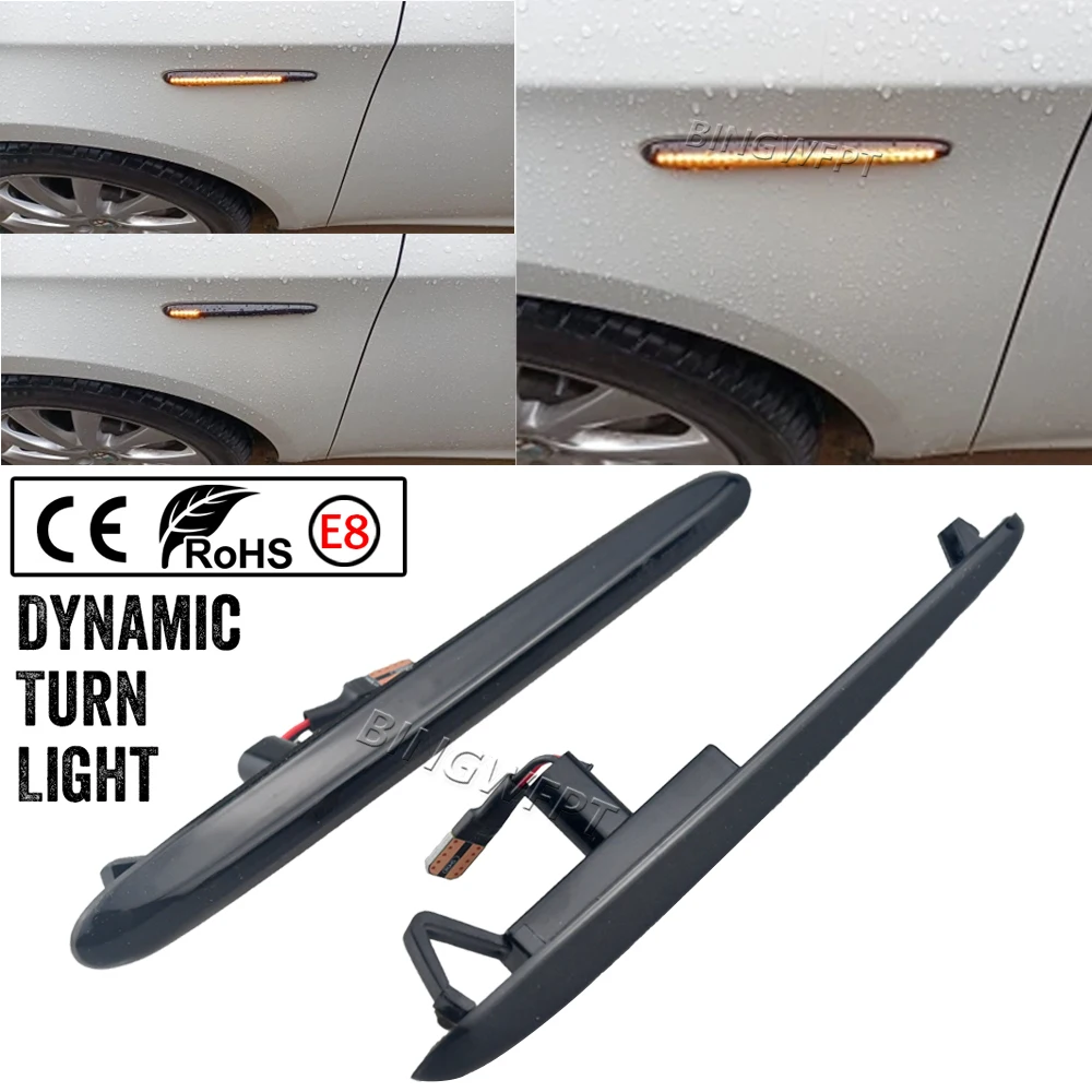 2Pcs Dynamic Led Side Marker Indicatore Di Direzione Lampeggiante Per Alfa Romeo Giulietta 940 Giulietta Sprint Veloce 2010-2021