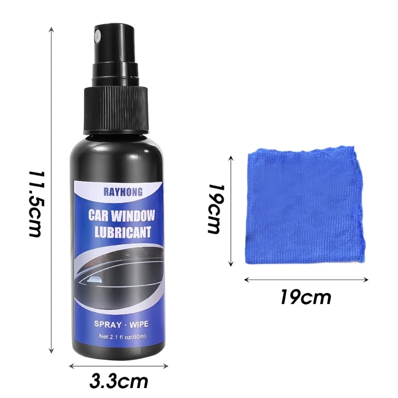60ml Car Window Lubricant Sunroof Track Sealant Strip Lubrication Spray Softening Maintenance Tool Lifting Glass Noise Eliminate car lubricant