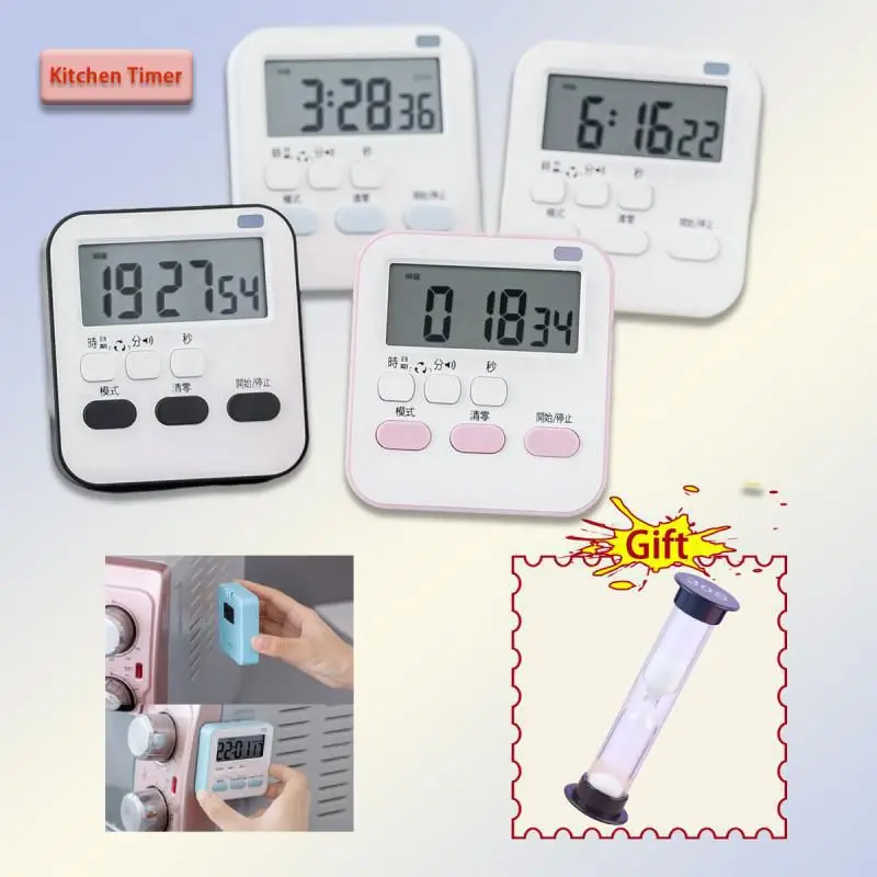 

Digital Display Cooking Alarm Clock Kitchen Timer Sleep Stopwatch Clock House Alarm Clock Home Cooking Practical Supplies