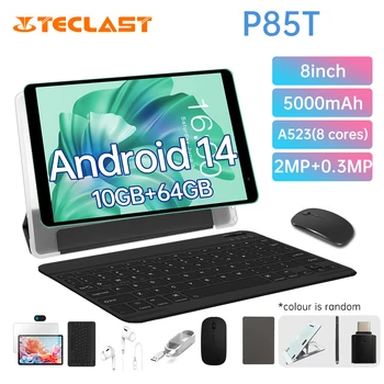 Teclast P85T 2024 Tablet Allwinner A523 8-core 1.8GHz/ 10GB(4GB + 6GB) RAM/64GB ROM/8 pollici 800 carta da parati 1280ips/WIFI5G/4G/5000mAh/Type-C/0 1