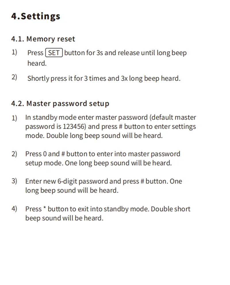 ANJIELO Fingerprint 5in1 Unlock Doorbell Video Intercom System for Home Visual D