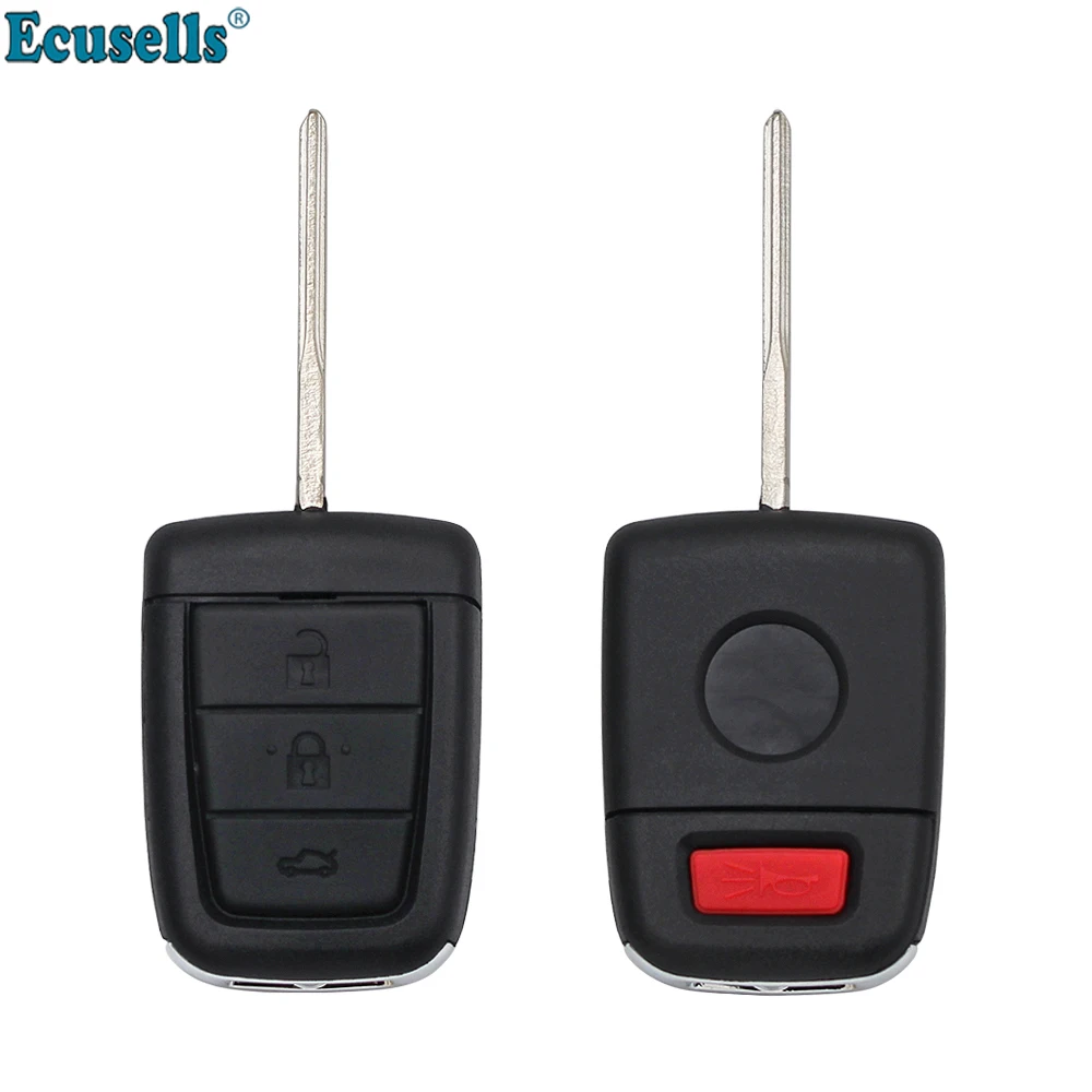 Ecusells Remote Key Shell 3 + 1 Panic 4 Button Per Chevrolet Caprice Lumina