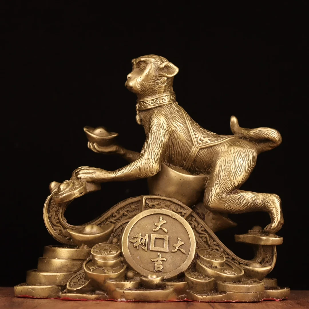 

High Quality Home Decoration Brass Wealth Monkey Sculpture/Animals Ornaments Crafts