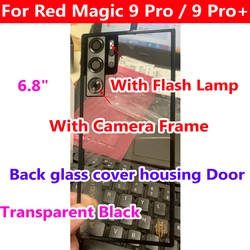 Enhanced Product Title: Premium Back Cover Housing with Camera Frame (Transparent Black)