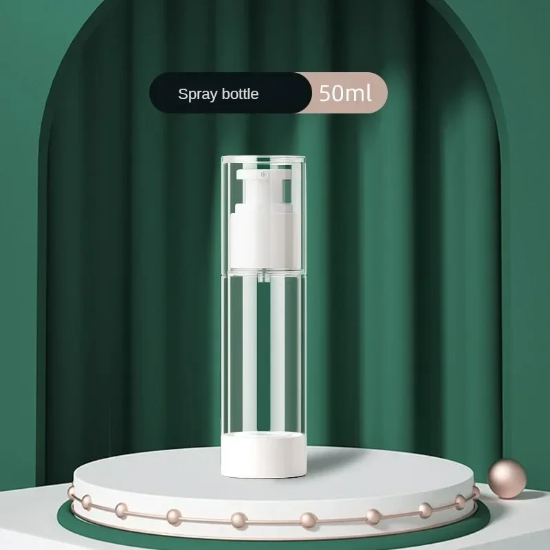Clear Airless Cosmetic Cream Pump Bottle - Travel Size Dispenser for Creams, Gels, and Lotions (Available in 15ml, 30ml, 50ml)