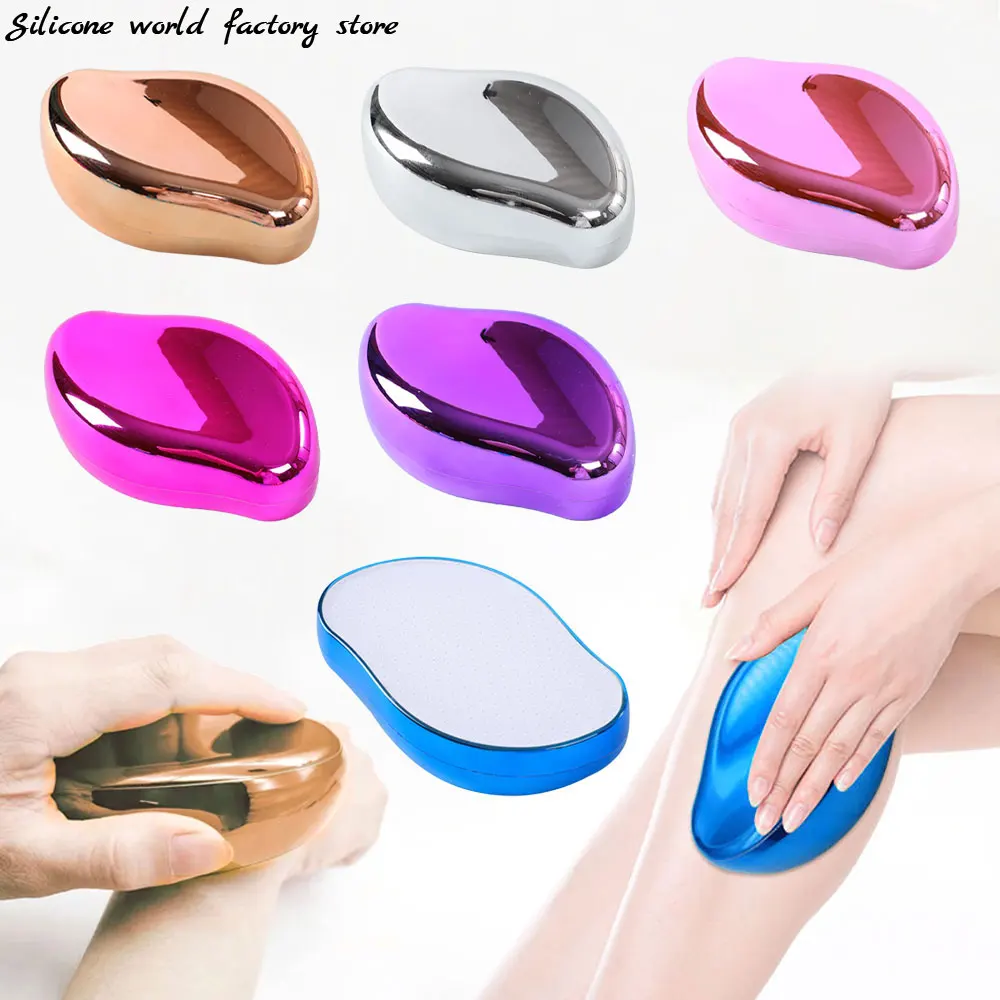 

Silicone World Nano Glass Skin Grinder Epilator Depilatory Exfoliation Foot Board File To Remove Foot Skin Hair Removal Tool