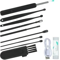 Ear Spoon Earwax Removal Scoop with Camera Removing Kit Tool Otoscope Abs Wireless Cleaner 1