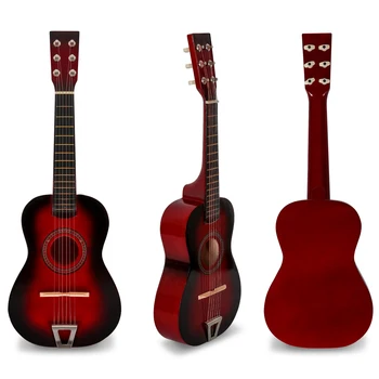 21 Inch Acoustic Guitar Classical Acoustic Guitar Small Size Portable Wooden Guitar for Children Beginner Adult Teen 2