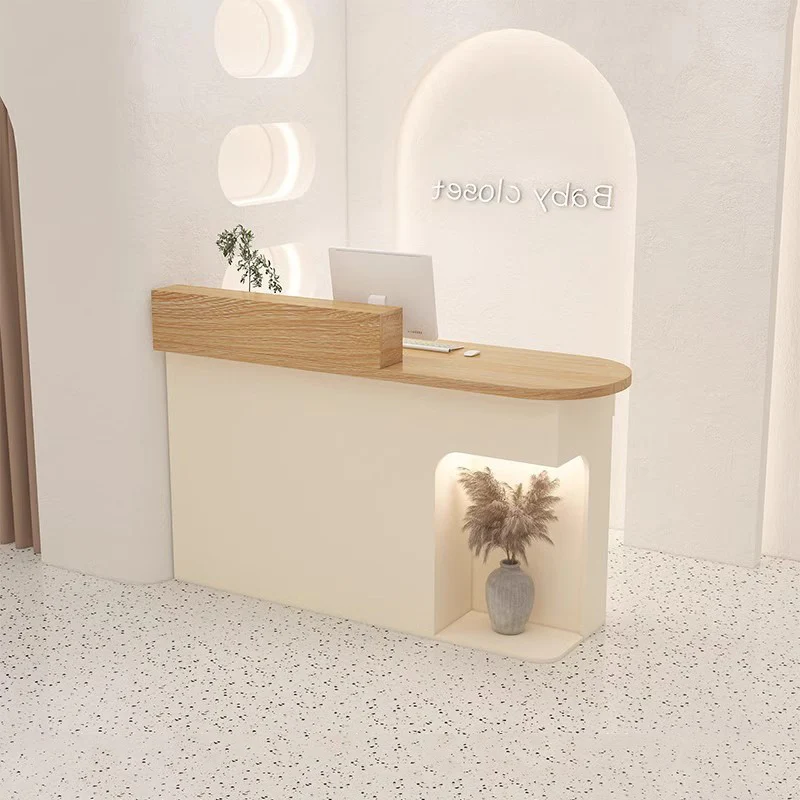 shelves drawers Reception Desks beauty aesthetic design economic Reception Desks clothes store comptoir caisse office furniture