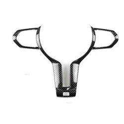 Premium ABS Carbon Steering Wheel Cover Trim - Waterproof Interior Accessory Moulding (TypeB)