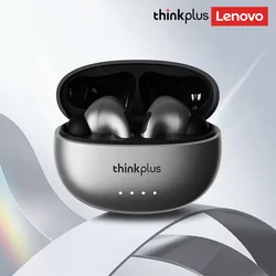 Lenovo Wireless Sports Earbuds - Long Battery Life & Dual Mode Gaming with HD Mic (Upgrade LP5 Gray)