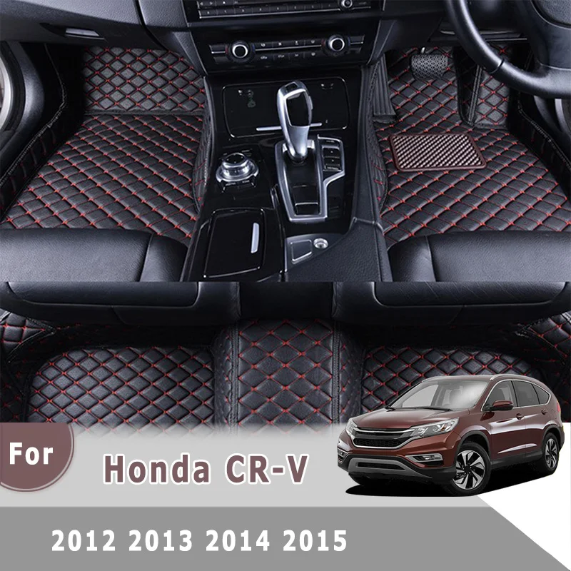 

RHD Carpets For Honda CR-V CRV CR V 2016 2015 2014 2013 2012 Car Floor Mats Auto Parts Waterproof Leather Floor Foot Liners