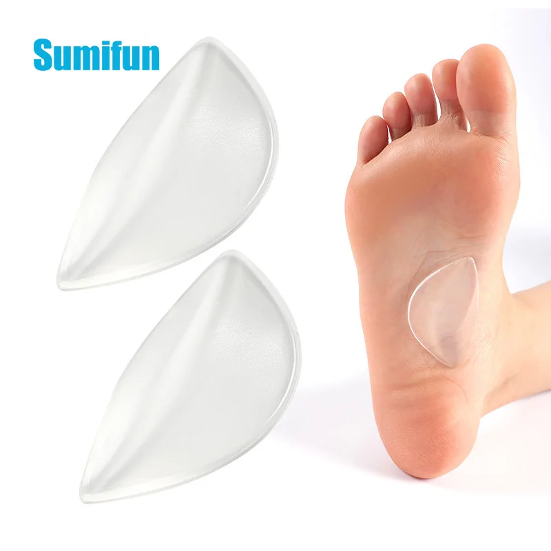 1 pair Triangular Arch Support Insole Flat Foot Flatfoot Corrector Shoe Cushion Insert Anti-Wear Shock-Absorbing Half-Yard Pad