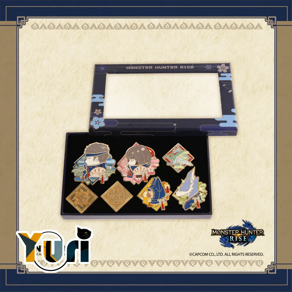

Official Monster Hunter Rise Original Metal Badge Costume Brooch Pin Collection Cosplay C