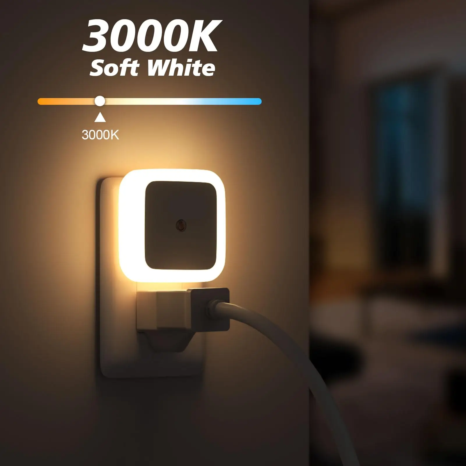침실 LED 무드등 버섯 모양 벽면 소켓 램프 EU/US 플러그 따뜻한 백색 조명 센서 침실등 홈데코