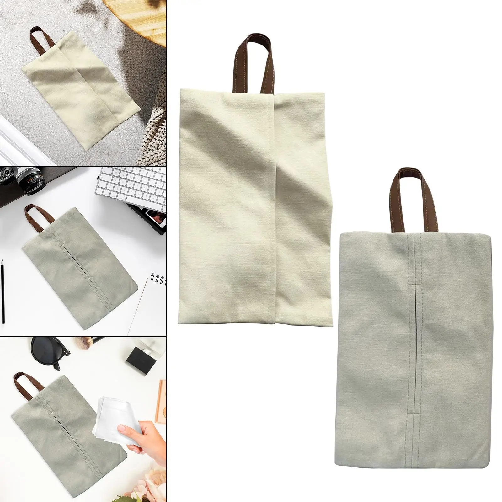Hanging Tissue Bag Tissue Dispenser Paper Towel Bag Tissue Box Storage Pouch Bag for Home Bathroom Bedroom Kitchen Camping 4