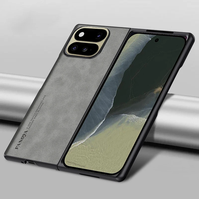 Matte Faux Leather Hard Plastic Back Cover