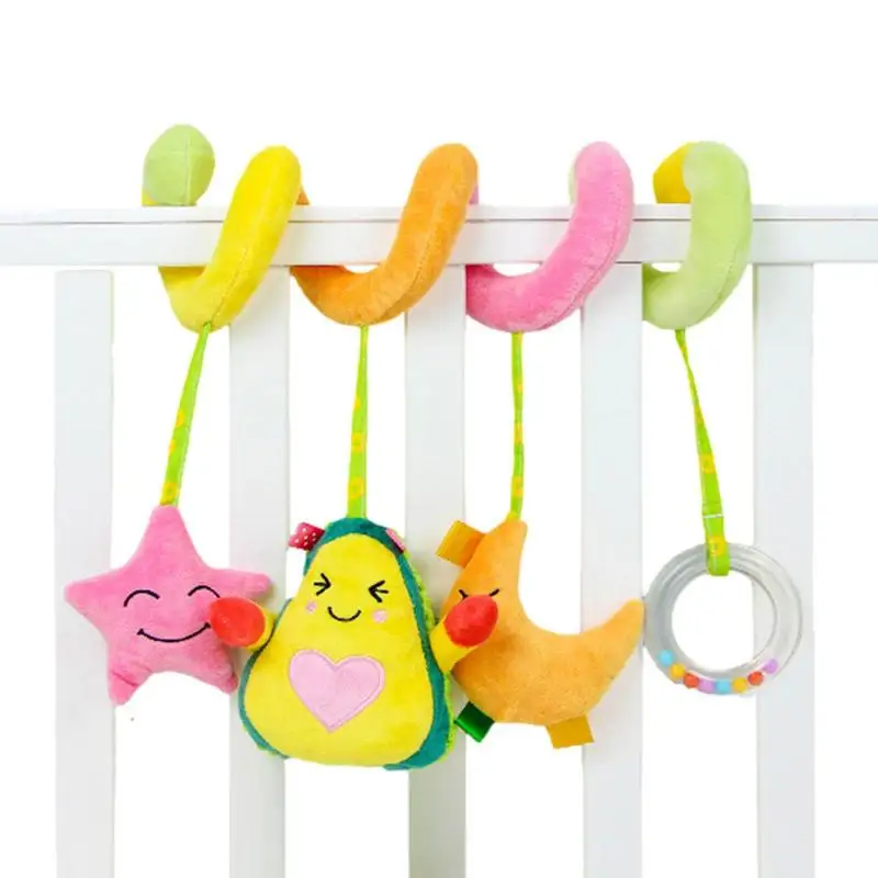 

Car Seat Toys Infant Color Fruit Stroller Stretch Spiral Activity Baby Hanging Toys For Crib Mobile Newborn Sensory Toy Gifts