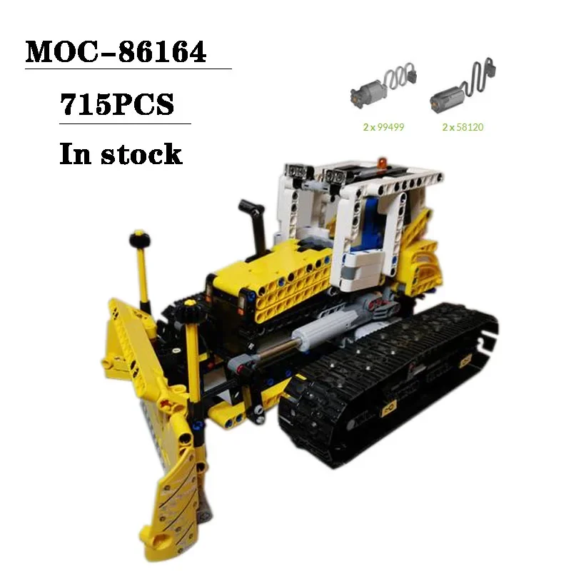 

MOC-86164 bulldozer splicing block toy model 715PCS adult and child puzzle education birthday Christmas toy gift ornaments