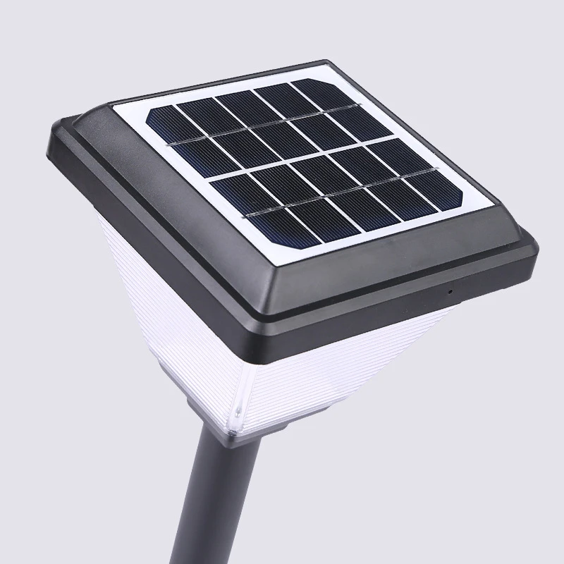 Modern Creative New Solar Street Light Square ABS Outdoor Waterproof Courtyard Light Super Bright Garden Grass Led Lawn Lamp 5
