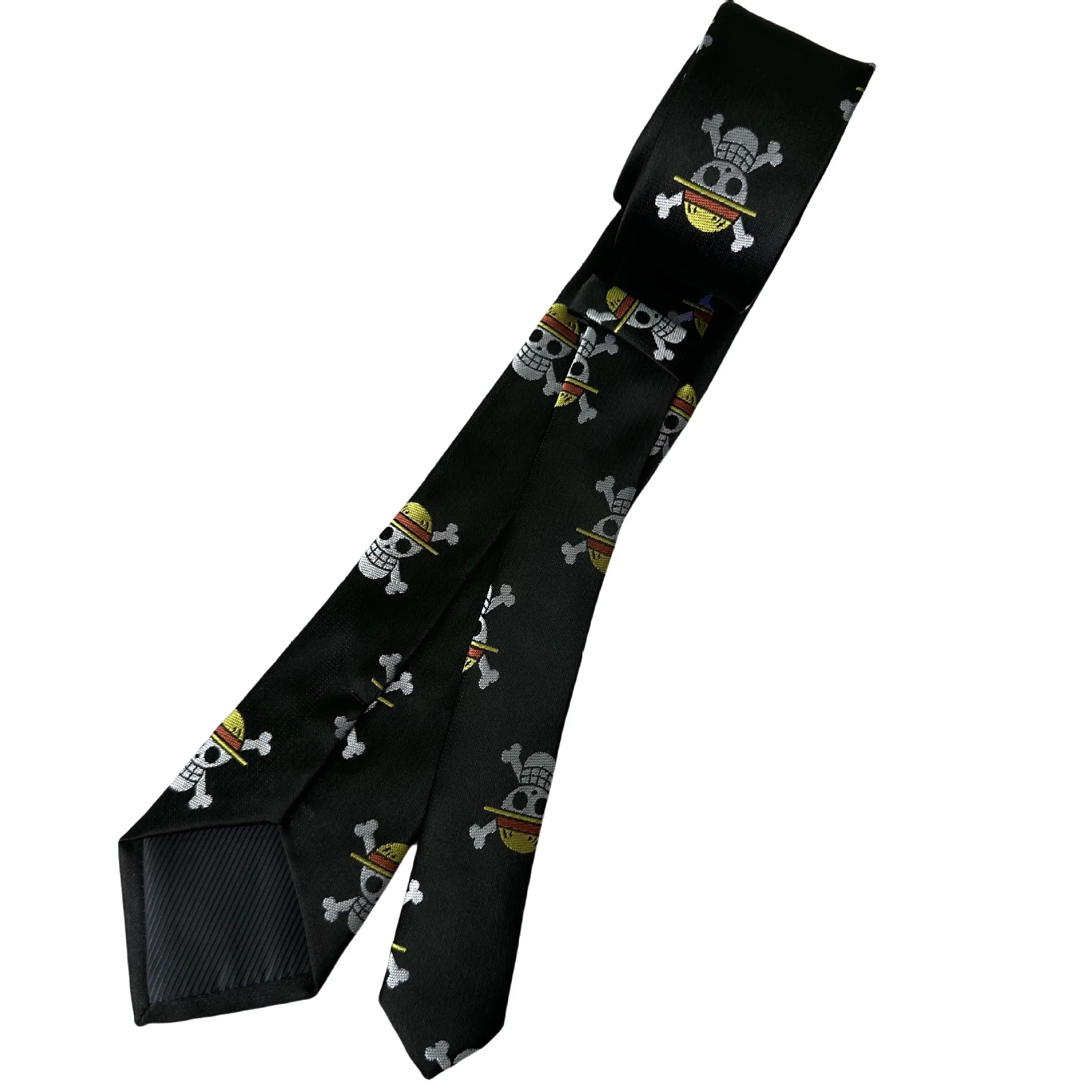 Anime Monkey D. Luffy Cartoon Skull Ties Cosplay Men Women Lovers Bow Tie Christmas Gift Prop Clothing Accessories