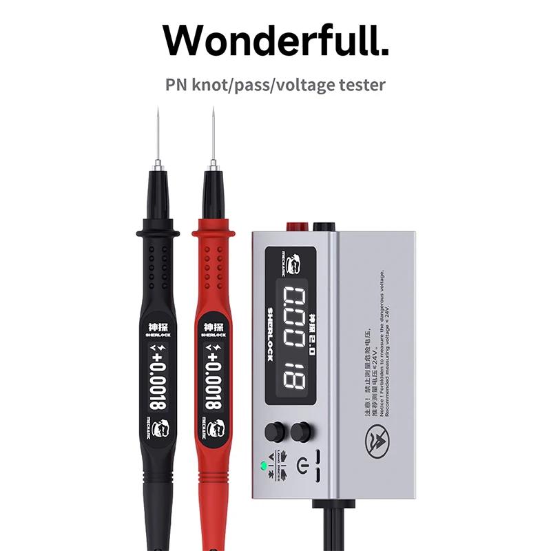

Mechanic Sherlock V2.0 Voltage Internal Resistance Strap HD Display Accurately Detect Motherboard Voltage Data To Determine Tool