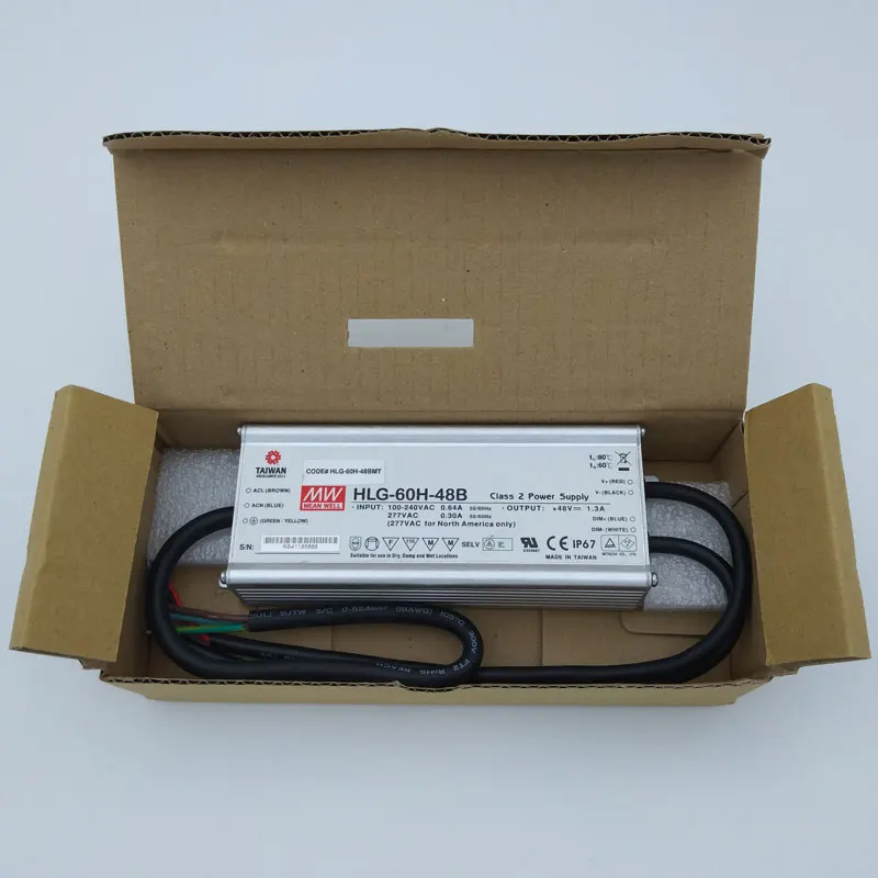 LM301H EVO Driver Led Quantum Bar QB128 60W HLG-60H-4BB 48V 1.3A Grow Light Power Supply LM281B Dimmable Meanwell Plants Indoor