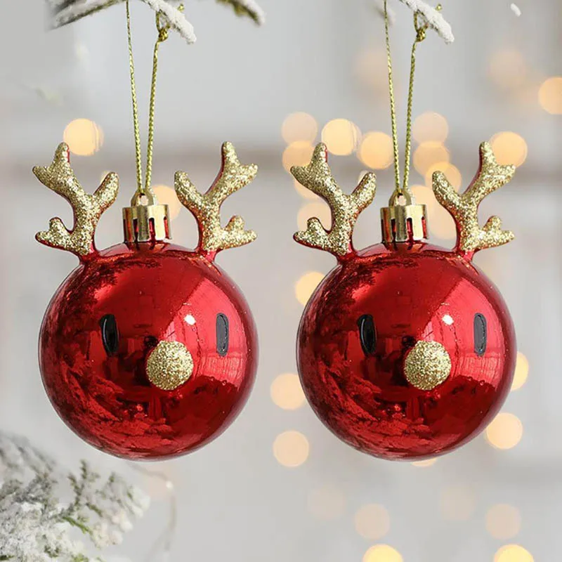 8 Ornamenti Per Albero Di Natale In Tela - Ciondoli A Forma Di Calza, Albero, Palla E Stella, Stile Rustico