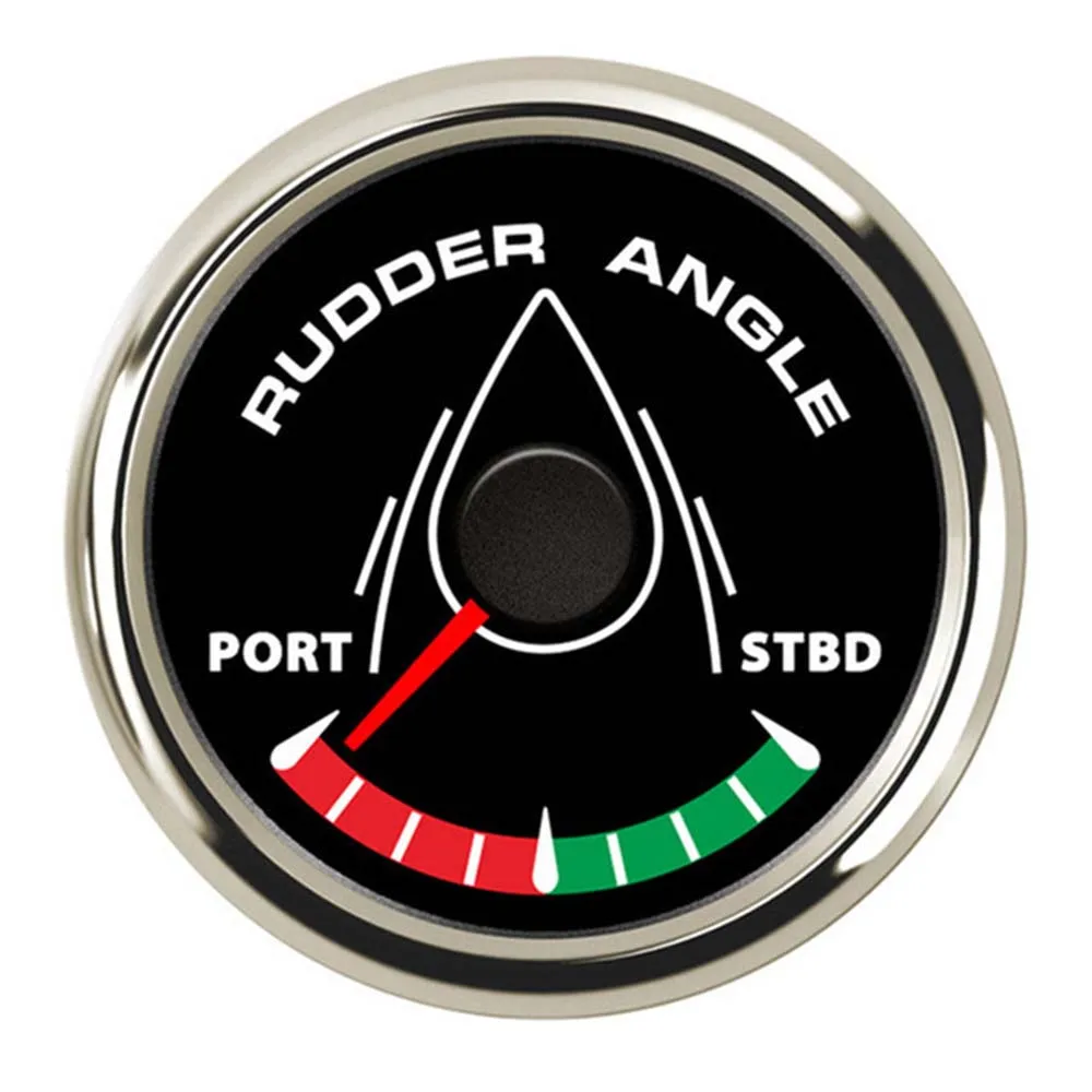 

52MM Boat Marine Rudder Angle Indicator 0-190 Ohm 8 Color Backlight 12V/24V Angle Indicator