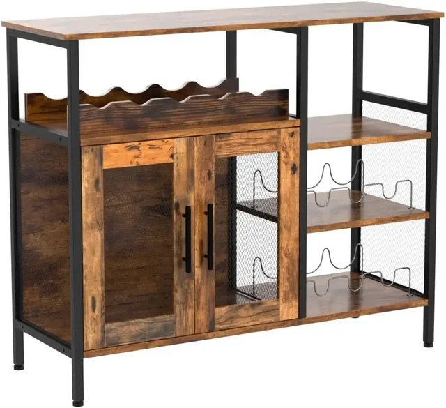 67" LED Wine Bar Cabinet 5