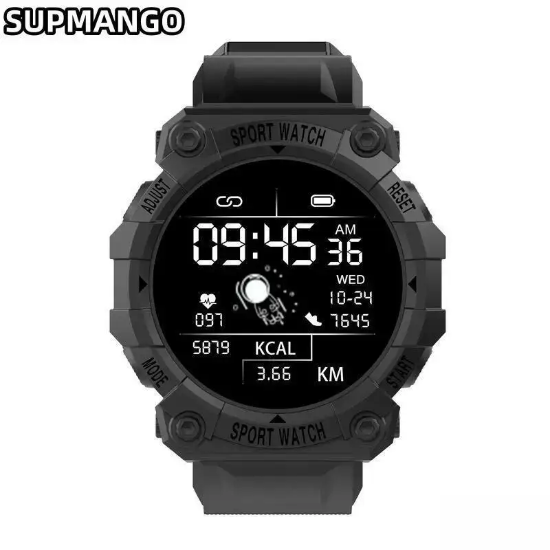 남녀공용 스마트 워치, 실제 걸음 수 카운트, 진정한 만보계, 피트니스 팔찌, 연결된 스포츠 시계, IOS 안드로이드용, FD68