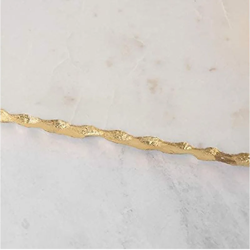 Fashionable Natural Marble Bathroom Tray Vanity Hands Soap Scented Candle Storage Holder Kitchen Seasoning Tray Home Decoration