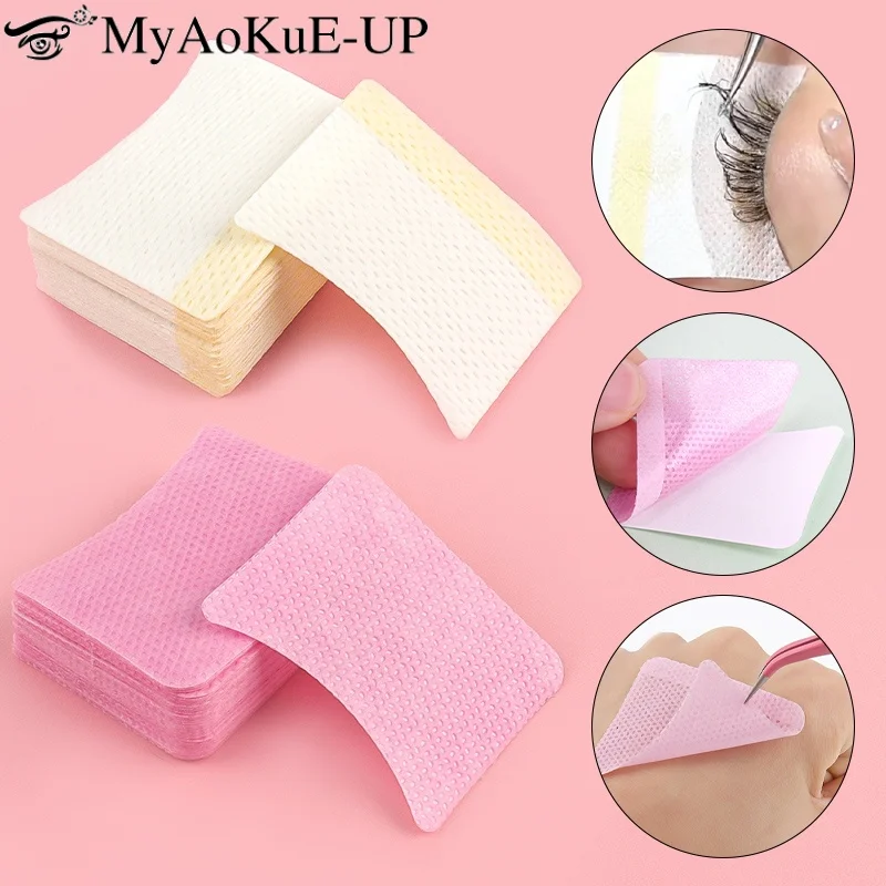 Disposable Cotton Eyelashes Patch Sticker 40/200Pcs For Removing Eyelashes Under Eye Paper Patches Cleaning Tool Makeup Supplies eyelash patch eyelash pads eyelash patches eyelash accessories eyelash extension supplies