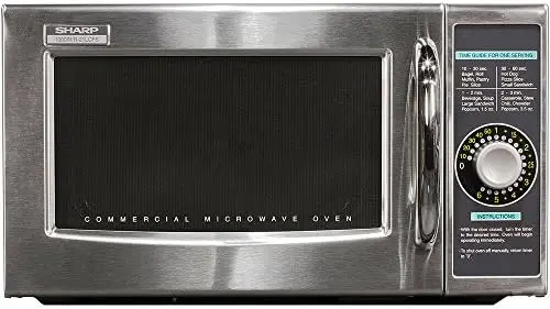 

R-21LCFS Medium-Duty Commercial Microwave Oven with Dial Timer, Stainless Steel, 1000-Watts, 120-Volts, One Size Drew barrymore