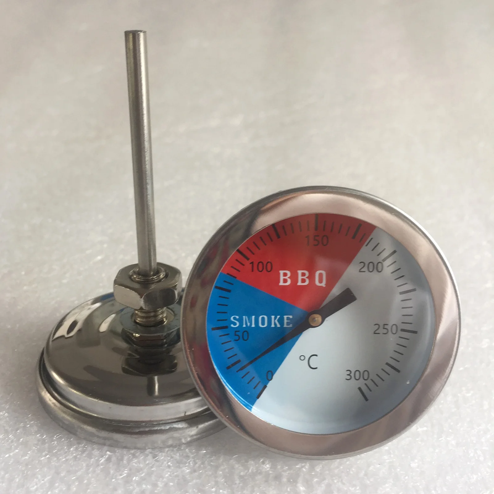 300Â°C Degrees Oven Thermometer Stainless Steel Grill BBQ Thermometer Instruments 52mm Barbecue Temperature Gauge Kitchen Cooking