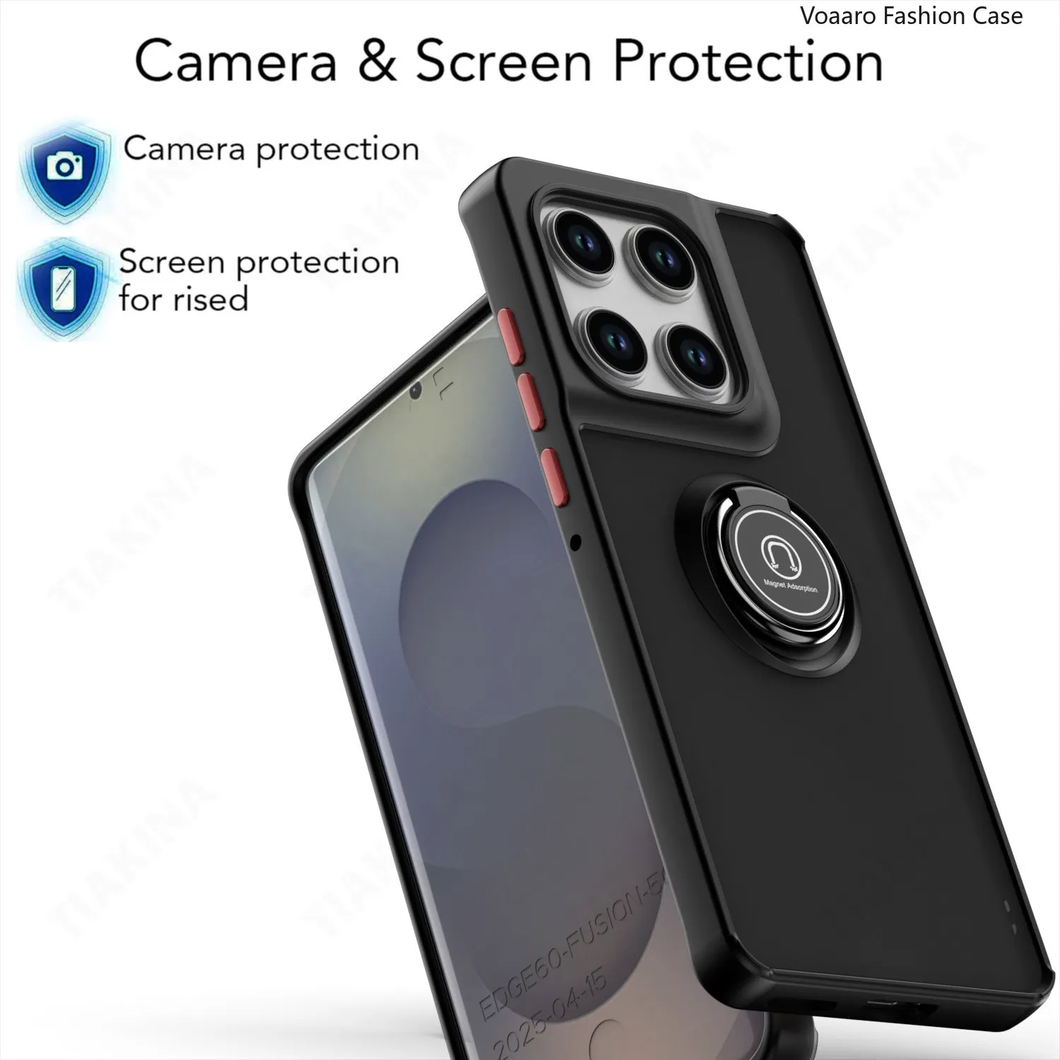 Enhanced Matte Half Clear Protective Armor Phone Case Cover
