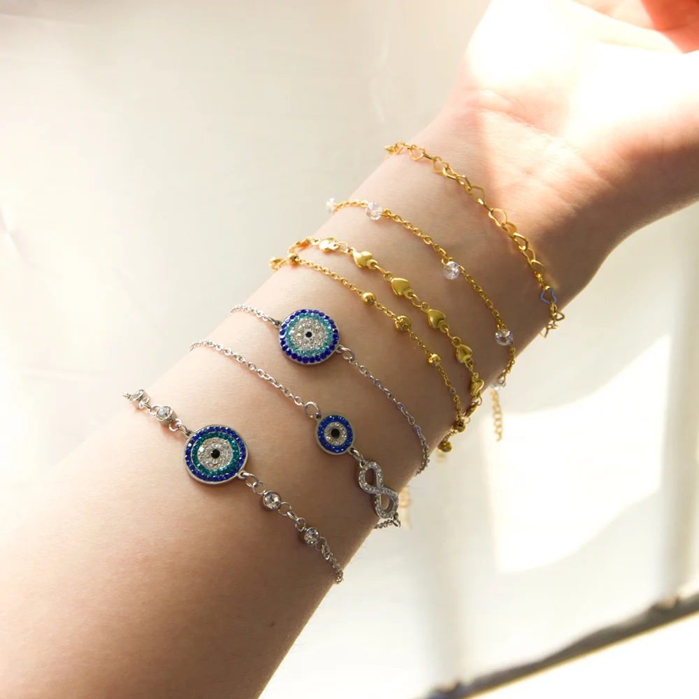 Bracciale Occhi Bracciale In Argento Sterling 925 - Malocchio