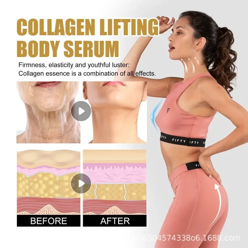Collagen Lifting Body Serum Abdominal Tightening Promotefat Burning Shaping Inhibiting Belly Cellulite Massage Slimming Essence body serum