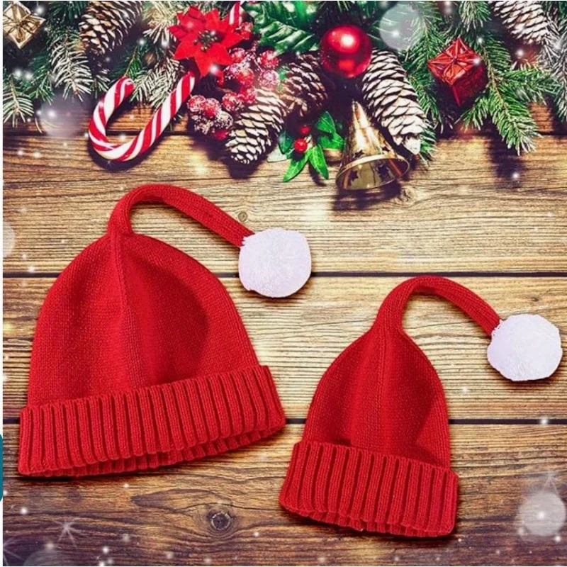 1PC New Autumn and Winter Christmas Hats, Men's and Women's Warm Knitted Hats, Woolen Hats, Christmas Party Decorative Hats