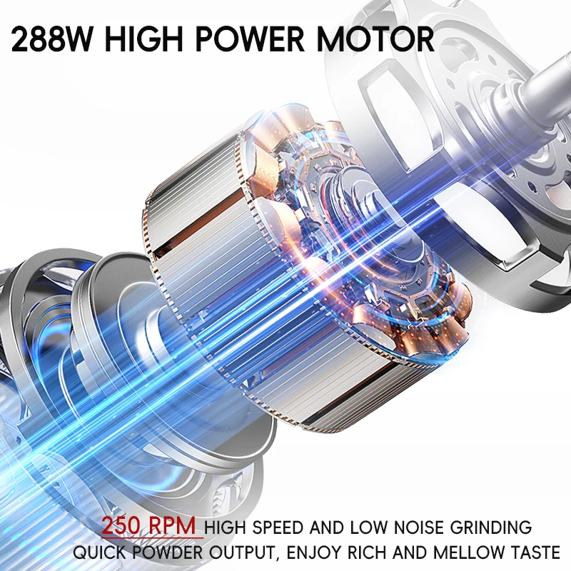 Electric Coffee Grinder JT83 Plus 83mm Titanium Burr Espresso Hand