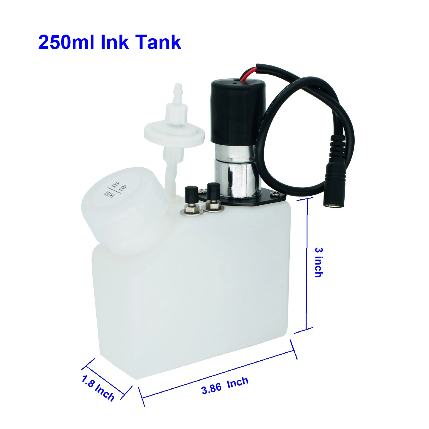 Circulação Branca da Tinta de Dtf com Motor do Agitador com Adaptador de Energia Tanque de Tinta Branco de 250ml para a Impressora de Dtf - Imagem 3