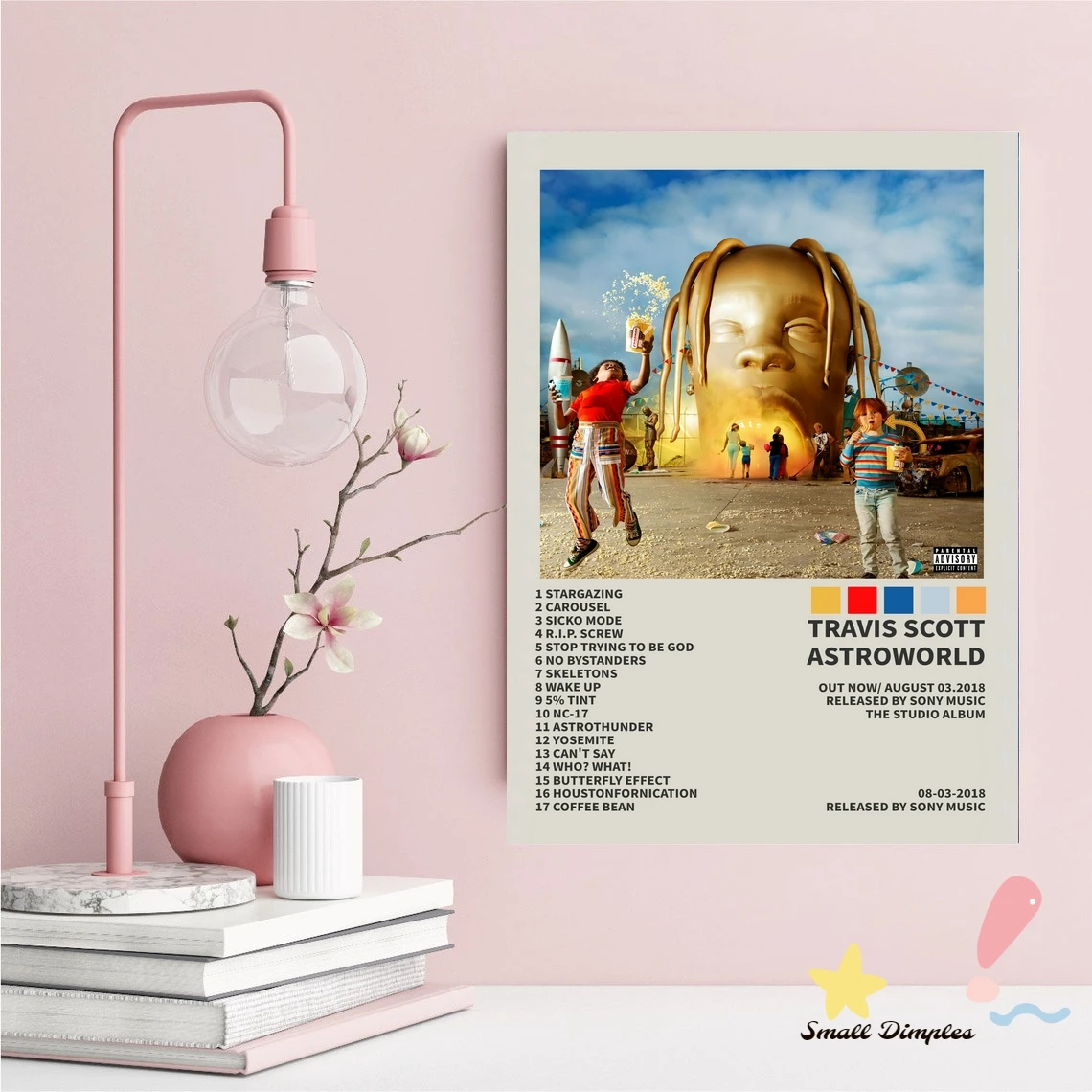 Travis Scott Astroworld Music Album Cover Poster Canvas Art Print Home  Decoration Wall Painting (No Frame) - AliExpress