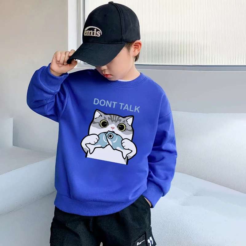 

Boys' Sweater Spring And Autumn Style New Mid Sized Children's Autumn Top Boys' Autumn Bottom Shirt Fashionable And Fashionable