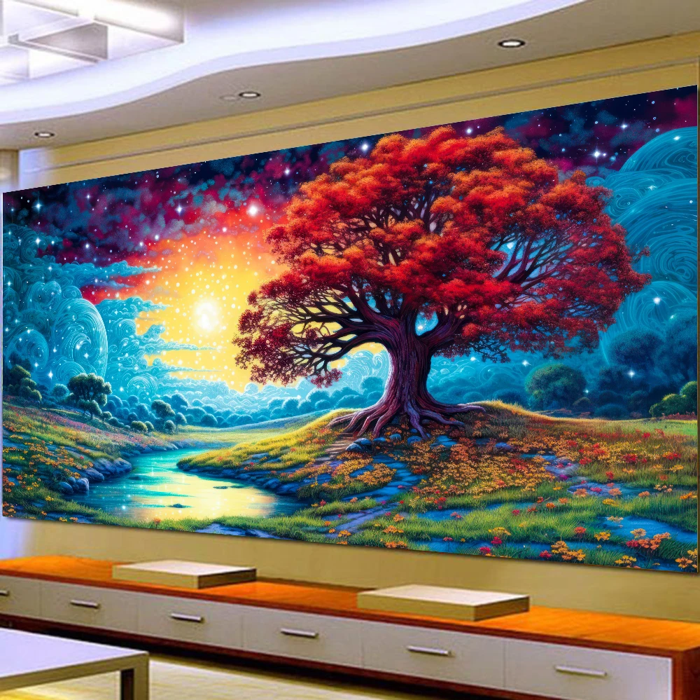 5D DIY Large Diamond Painting Cross Stitch Wall Art Hanging Painting