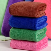 1PCS White Ultra Soft Microfiber Fabric Face Towel 2