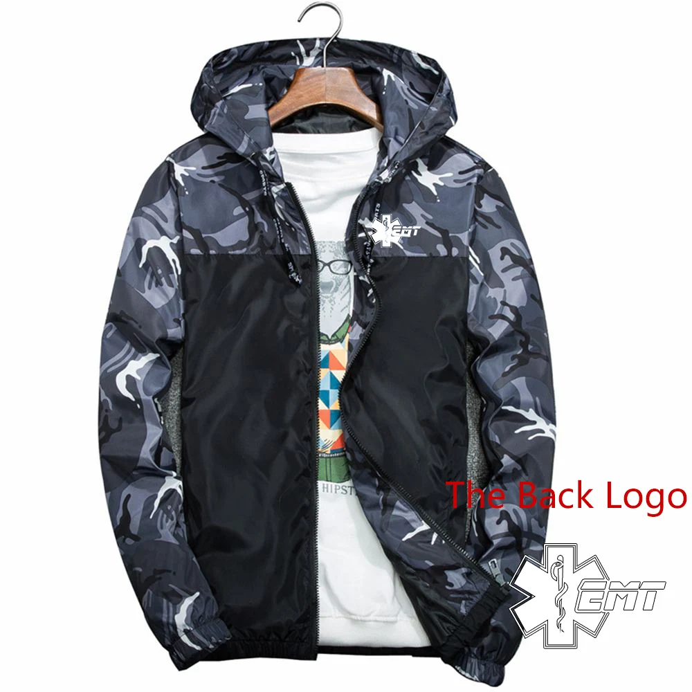 Men Camouflage Casual Camo Coat Spring Autumn Fashion