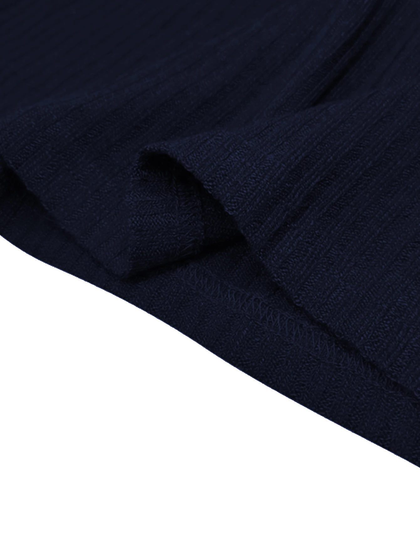 Herren Rundhals Langarm Strick-T-Shirt Einfarbiger Pullover Lässige & Formelle Passform Perfekt für Tägliches Tragen – Detail 19