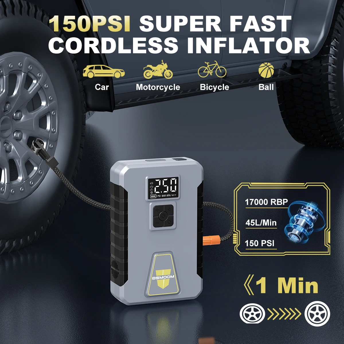 Vodič pripája svorky k batérii vozidla počas štartu na ceste